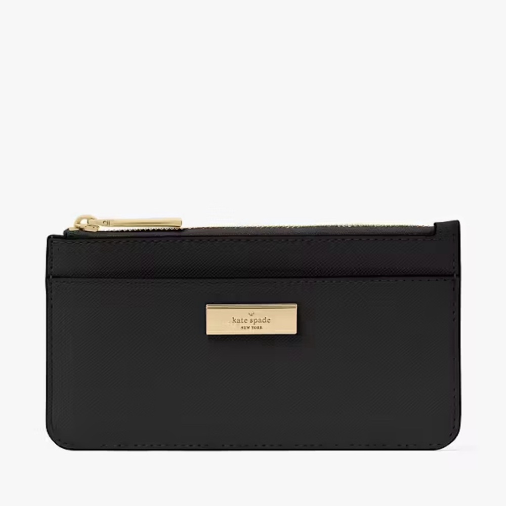 New Kate Spade Kenzie Limited Edition
Large Slim Card Holder Black Wallet
